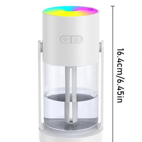 Ultrasonik LED RGB Aromaterapi Nemlendirici USB Buhar Makinesi  Yıldız Gökyüzü Projeksiyon Işığına Sahip 280 ml 